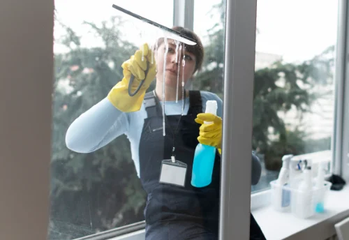Nettoyage de vitres intérieures et extérieures à la Vaupalière